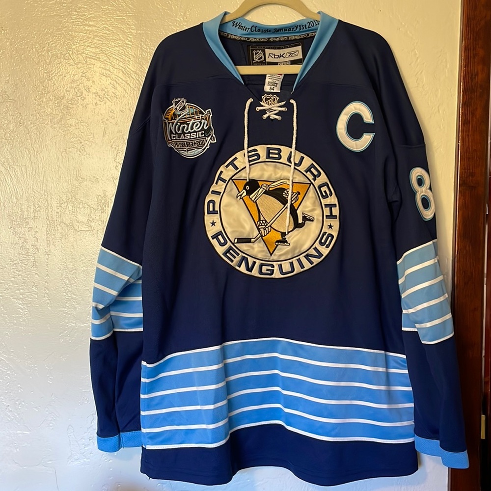 Pittsburgh Penguins NHL 2011 Winter Classic Jersey Men’s size 54 (XXL) Crosby 87